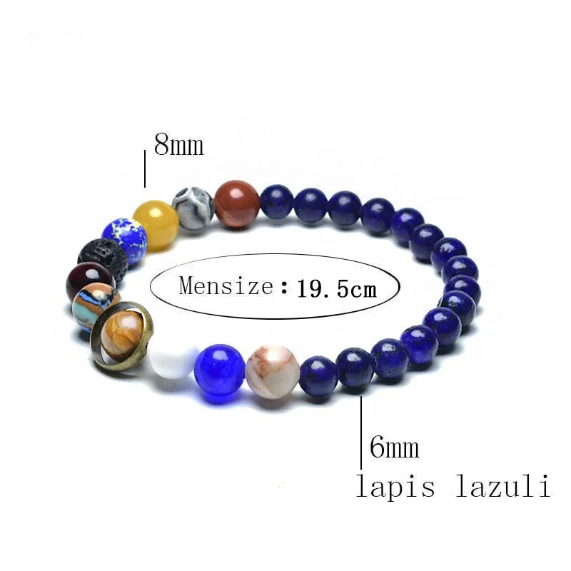 Bracelet des Huit Planètes Unisexe