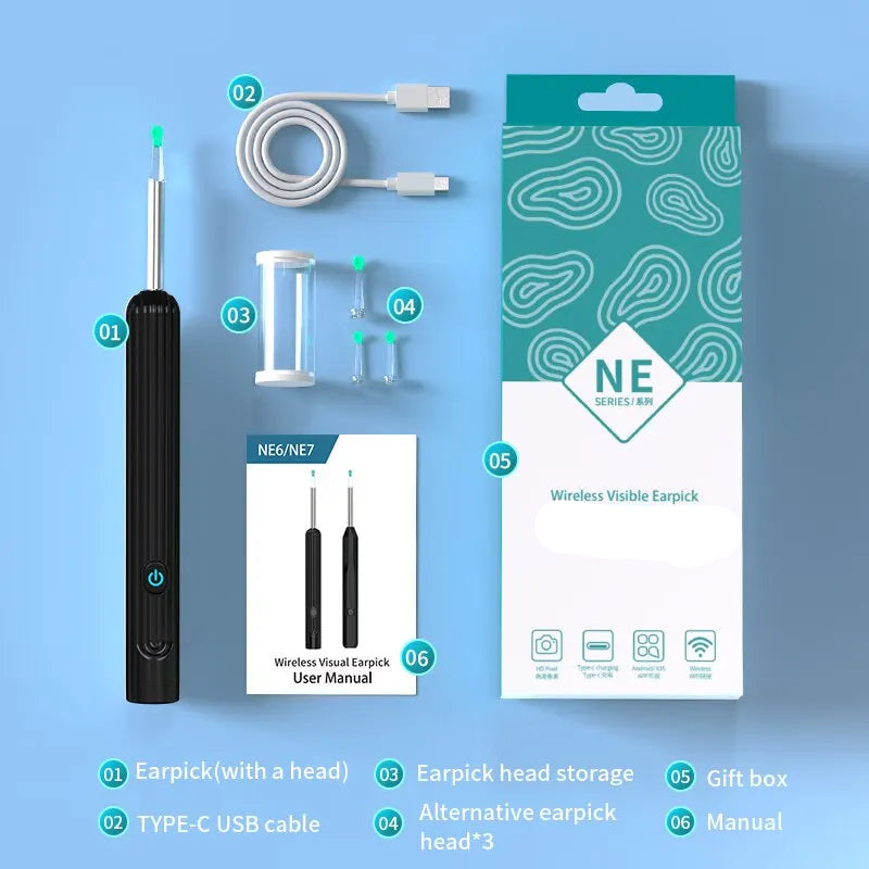 Nettoyeur d'oreilles intelligent avec caméra