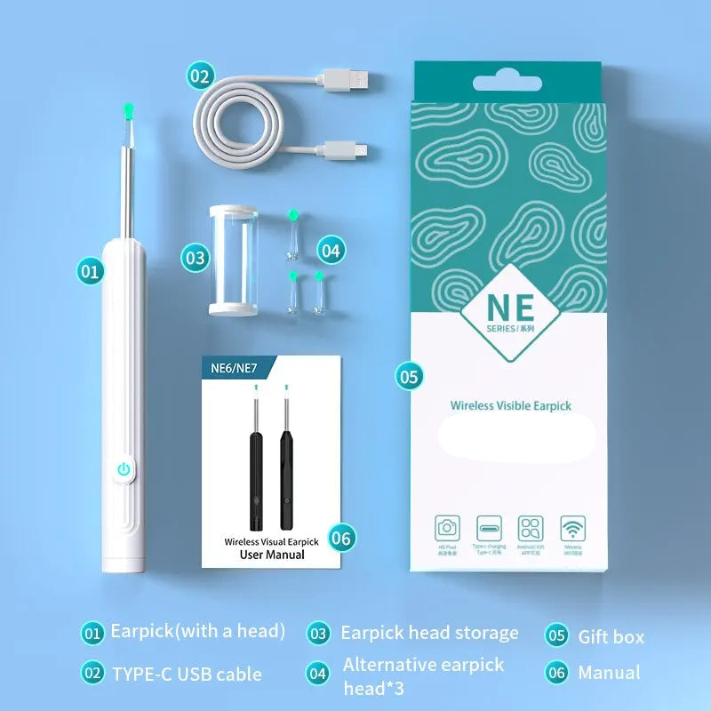 Nettoyeur d'oreilles intelligent avec caméra