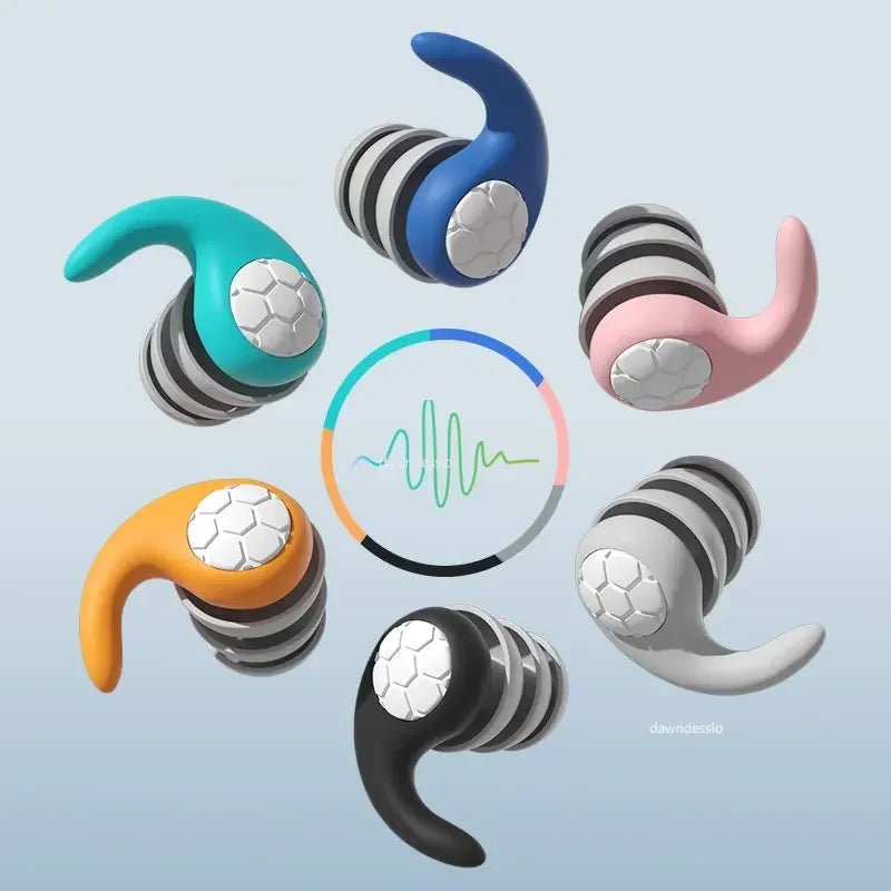 Bouchons d'oreilles anti-bruit en silicone