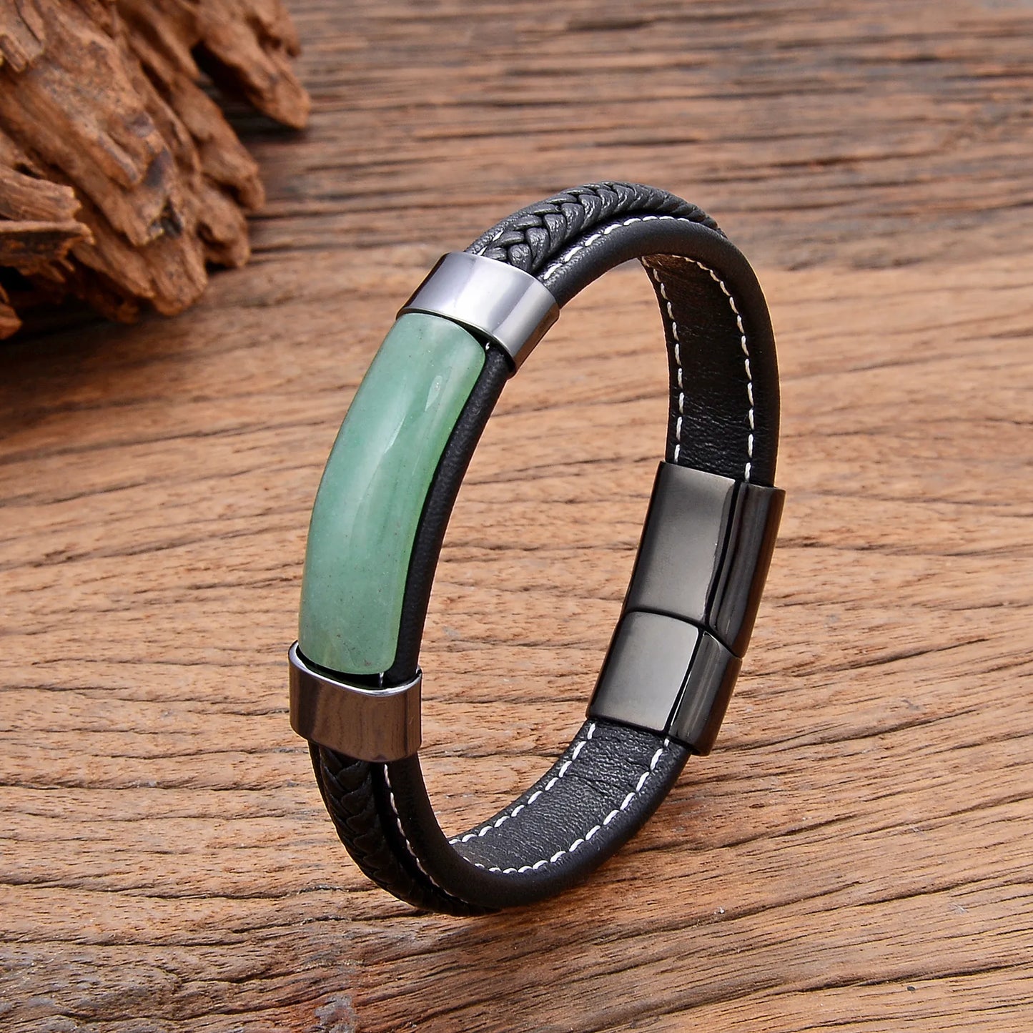 Bracelets en cuir tressé