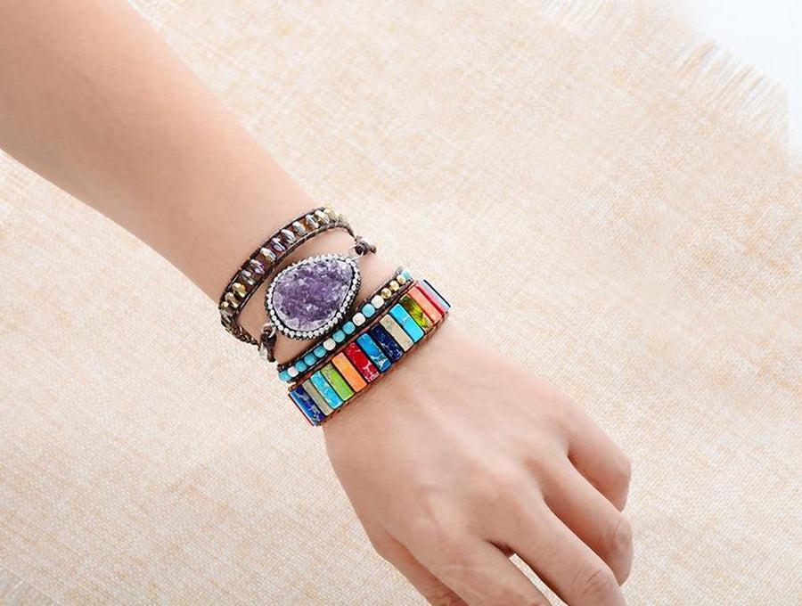 Bracelet « Equilibre » des 7 Chakras en Jasper