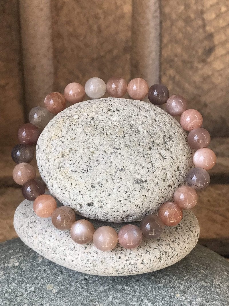 Bracelet en Pierre de Lune AA+