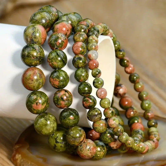 Bracelet en Unakite