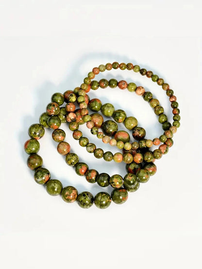 Bracelet en Unakite