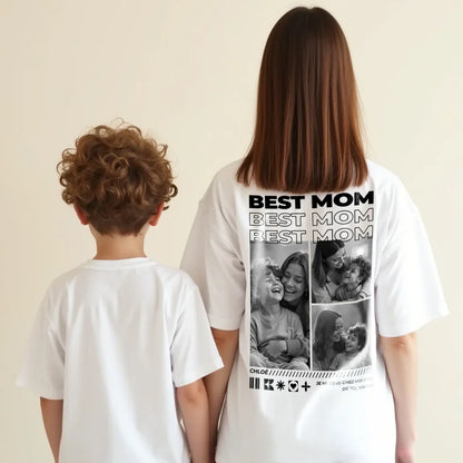 T-Shirt Personnalisé Maman – Avec Photo et Prénom, Cadeau Émotion
