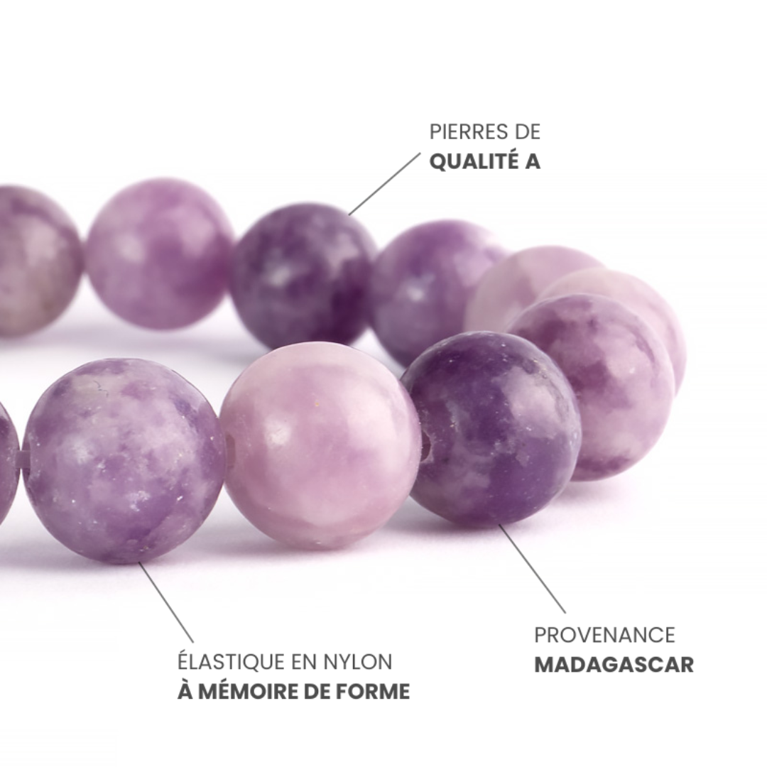 Bracelet Lépidolite A