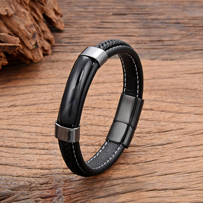 Bracelets en cuir tressé