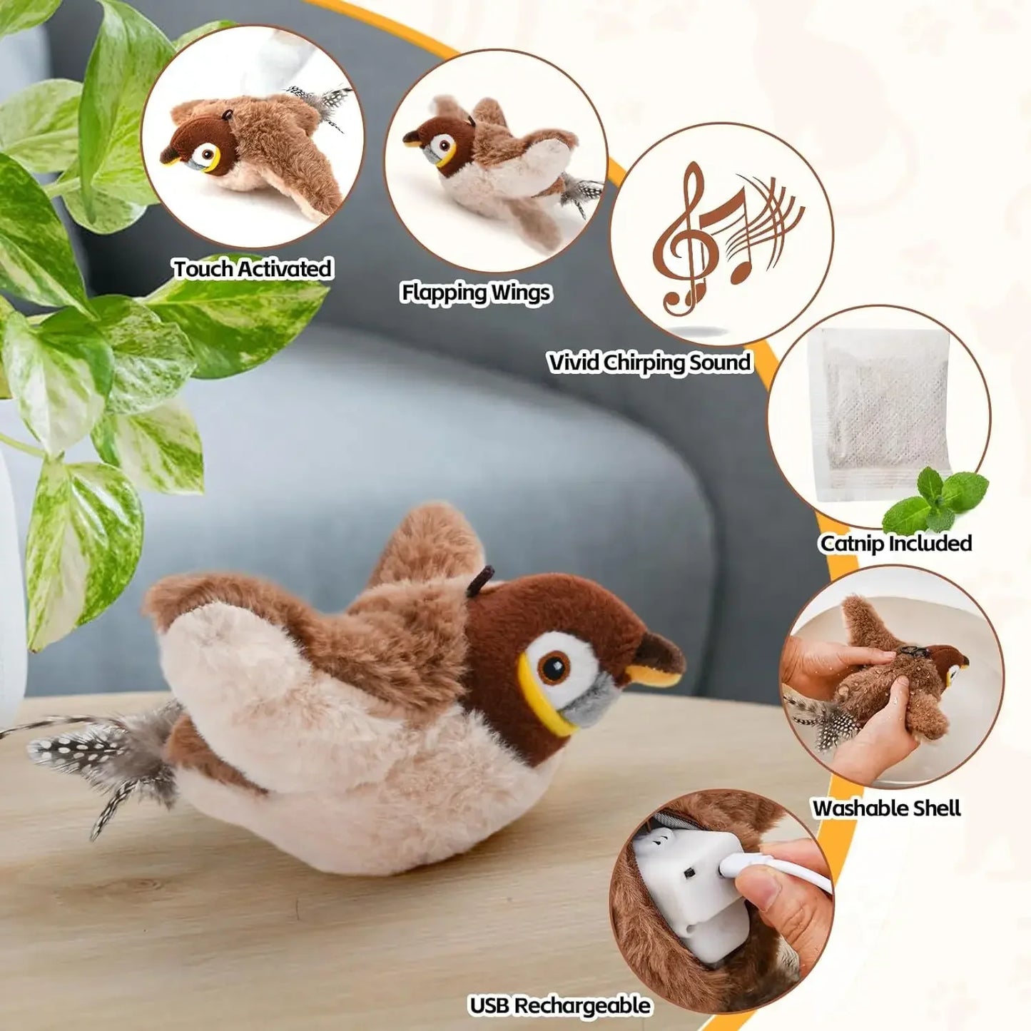 Interactive Bird for Cats