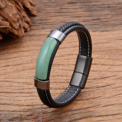 Bracelets en cuir tressé